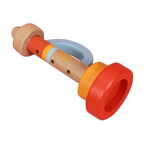 BESTonZON Holzspielzeug Trompete Musikinstrument Holz Trompete Frühpädagogisch Glatt Oberflächen Sicher Kindergeburtstag Festival von BESTonZON
