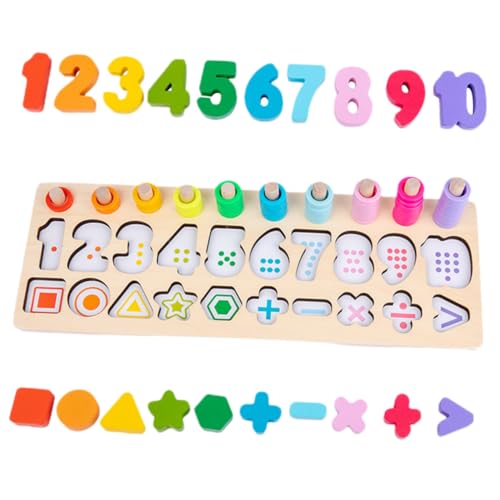 BESTonZON Holzspielzeug für Kleinkinder Pädagogisches Formensortierspiel mit Zahlen Abgerundete Kanten Langlebiges Lernspielzeug Feinmotorik und Hand Auge Koordination Farbenfrohes BESTonZON Holzspielzeug für Kleinkinder Pädagogisches Formensortierspiel mit Zahlen Abgerundete Kanten Langlebiges Lernspielzeug Feinmotorik und Hand Auge Koordination Farbenfrohes von BESTonZON