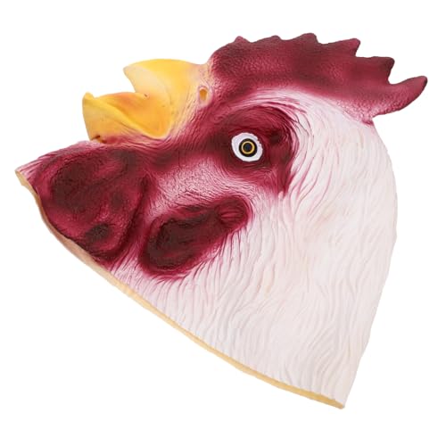 BESTonZON Hühnerkopf Maske für Halloween Kostüm Tiermaske für Partys Lustiger Rooster Kopfschmuck für Cosplay und Verkleidungen BESTonZON Hühnerkopf Maske für Halloween Kostüm Tiermaske für Partys Lustiger Rooster Kopfschmuck für Cosplay und Verkleidungen von BESTonZON