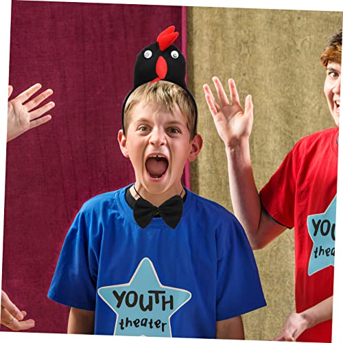 BESTonZON Hühnerkostüm Set mit Tier Haarreif Fliege und Lustiges Cosplay Zubehör für Ostern Kostümpartys Halloween und Mottopartys Tierisches Verkleidungs Accessoire für Jungen und Mädchen von BESTonZON