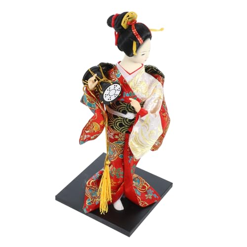 BESTonZON Humanoide Kimono Puppe Kimono Puppen Figur Kimono Puppenfigur Reborn Puppen Puppenhaus Kimonos Kit Miniaturen Kimono Puppenstatue Kimono Skulptur Spielzeugpuppe Figur Bademantel von BESTonZON