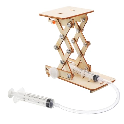 BESTonZON Hydraulisches Holzspielzeug Bausatz DIY Hebebühne Lernspielzeug für Wissenschaft Experiment Bausatz Stem Pädagogisches für Jungen und Mädchen BESTonZON Hydraulisches Holzspielzeug Bausatz DIY Hebebühne Lernspielzeug für Wissenschaft Experiment Bausatz Stem Pädagogisches für Jungen und Mädchen von BESTonZON