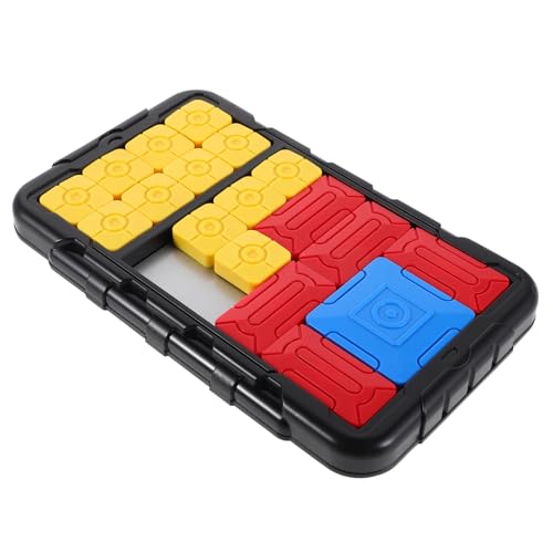 BESTonZON Intelligenzentwicklungsspielzeug Schiebepuzzlespiel Farbschiebepuzzlespiel Brettspiel Reisespiele Geburtstagsgeschenk Schiebepuzzle Intelligenzspielzeug Puzzlespielzeug Schwarzer von BESTonZON
