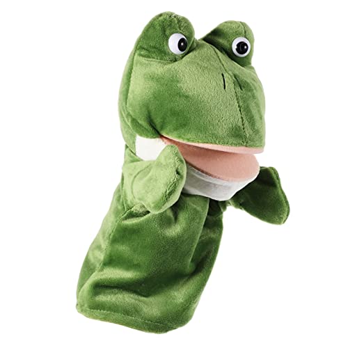 BESTonZON Interaktive Handpuppe Frosch Lustiges Plüschspielzeug Für Geschichtenerzählen Und Spielinteraktion Weich Und Kuschelig Ideales Pädagogisches von BESTonZON