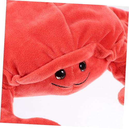 BESTonZON Interaktive Handpuppe Krabbe aus Weichem Baumwollstoff Waschbares Kuscheltier für Babyspielzeug und Eltern Junge Mädchen Kommunikation Fördert Kreativität und Geschichtenerzählen von BESTonZON