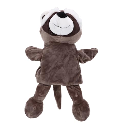 BESTonZON Interaktive Handpuppe Waschbär aus Weichem Plüsch Kindgerechtes Simulationstier zum Geschichtenerzählen Eltern Junge Mädchen für Ab Jahren Realistische Tierfigur von BESTonZON