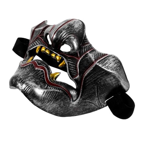 BESTonZON Japanische Cosplay Maske Halbe Gesichtsmaske für Kostümpartys Robustes und Sicheres Material Kreatives Design für Mysteriöse Traditionelle Japanische Kulturmaske mit Lebendigen BESTonZON Japanische Cosplay Maske Halbe Gesichtsmaske für Kostümpartys Robustes und Sicheres Material Kreatives Design für Mysteriöse Traditionelle Japanische Kulturmaske mit Lebendigen von BESTonZON