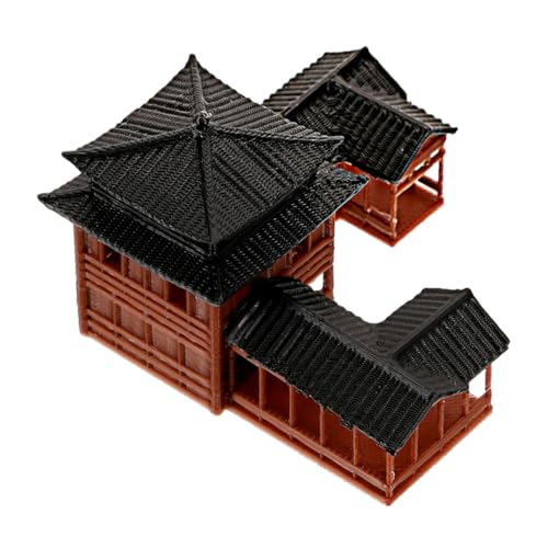 BESTonZON Japanische Pagodenstatue Miniatur Hexagon Pavillon Modell für Bonsai Terrarium Deko Kunstvoll Gestaltete Asiatische Garten Skulptur für Mikrolandschaften und Innenräume BESTonZON Japanische Pagodenstatue Miniatur Hexagon Pavillon Modell für Bonsai Terrarium Deko Kunstvoll Gestaltete Asiatische Garten Skulptur für Mikrolandschaften und Innenräume von BESTonZON