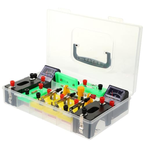 BESTonZON Junior High School Elektrizitäts Experimentierkasten mit Zubehör Physik Lernset für Schüler Grundlagen Stromkreise Serien und Parallel Schaltungen Pädagogisches Zufällige Farbe von BESTonZON