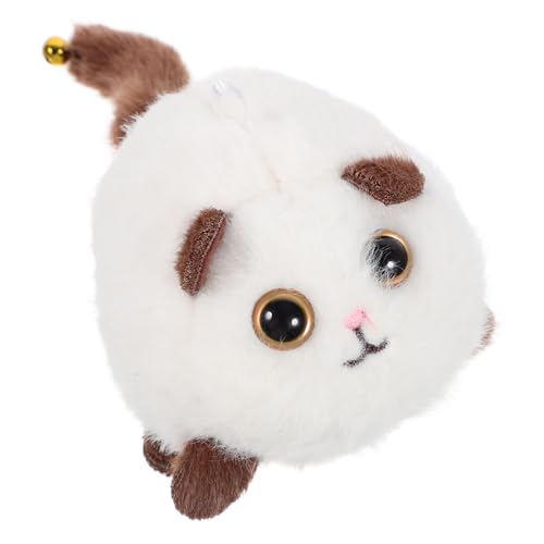 BESTonZON Kätzchenspielzeug Katzenspielzeug Spielzeuge Süße Plüschtiere Partygeschenk Süße Kuscheltiere Kuscheltier Plüsch Katze Ausgestopfte Tiere Kuscheltiere Weiß Pp Baumwolle von BESTonZON