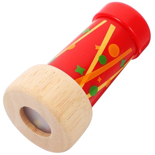 BESTonZON Kaleidoskop für Partyartikel pädagogisches Kinderspielzeug Kinderpreise Geburtstagsparty-Gastgeschenk Party- kleine Spielsachen hölzern rot von BESTonZON