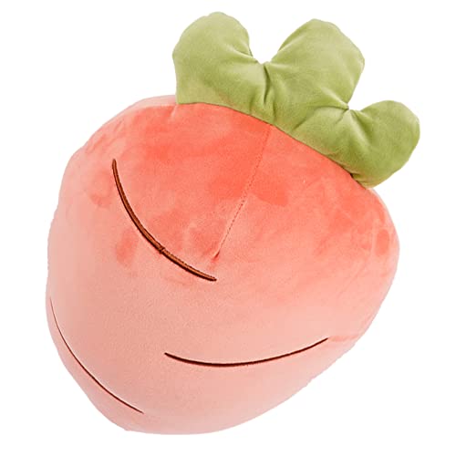 BESTonZON Karottenplüschkissen Dekoration Schlafzimmer Bedroom Decor Cute Couch Polster Schlafkissen Cartoon-Karotten- Karotte umarmendes Kissen Hübsche Puppe Samt Baumwolle von BESTonZON
