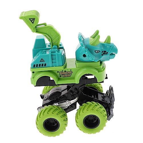 BESTonZON Karton Dinosaurier Rückziehauto Ingenieurfahrzeug Mit Inertialmechanismus Für Perfekt Für Jungen Und ädchen Ab 3 Jahren von BESTonZON