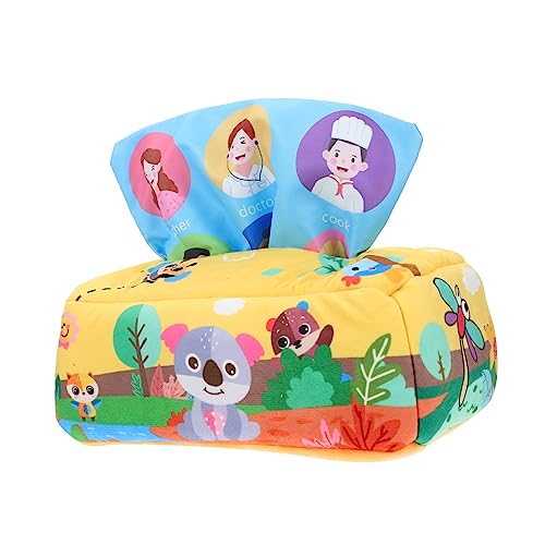 BESTonZON Kasten Babypapierspielzeug Pädagogisches Kognitives Für Sensorisches Praktisches Lernspielzeug Kinderspielzeug Stoff Yellow BESTonZON Kasten Babypapierspielzeug Pädagogisches Kognitives Für Sensorisches Praktisches Lernspielzeug Kinderspielzeug Stoff Yellow von BESTonZON