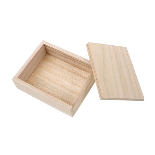 BESTonZON Vintage Pokerbox Aus Holz – Kompakte Aufbewahrungsbox Für Spielkarten Tragbar Und Dekorativ von BESTonZON