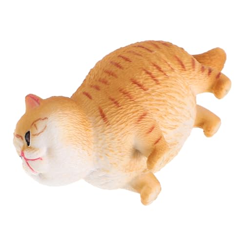 BESTonZON Katzenfigur Lebensechte Katzenskulptur Kleine Katzendekoration Aus Hochwertigem Material Detailgetreue Nachbildung Einer Kurzen Haarkatze Perfekte Deko von BESTonZON