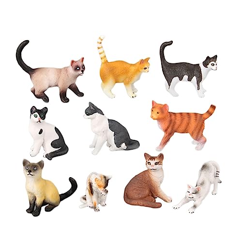 BESTonZON Katzenfiguren Set Realistische Katzen Spielzeuge Für Figuren Zur Dekoration Und Zum Ideales Für Katzenliebhaber von BESTonZON