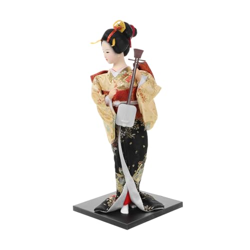 BESTonZON Kimono-Puppe Feenstab Kochpuppe Alte Puppe Dekorative Puppe Miniaturpuppen Orientalische Puppen Mini-puppenhaus Puppenstubenmöbel Schaukelstuhl Puppenhaus Bastelpuppen Seidentuch von BESTonZON