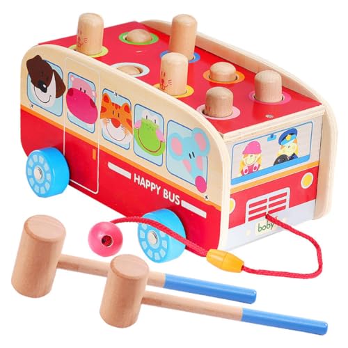 BESTonZON Kindergarten Früherziehung Percussion Interaktives Kinderspielzeug Kid Supply Interessantes Hämmern Holz Rot BESTonZON Kindergarten Früherziehung Percussion Interaktives Kinderspielzeug Kid Supply Interessantes Hämmern Holz Rot von BESTonZON