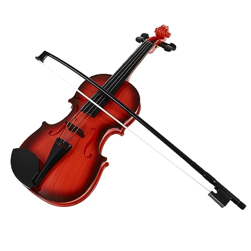 BESTonZON Kindergeigenspielzeug mit Verstellbaren Saiten Realistisches Anfänger Musikinstrument Fördert Musikinteresse und Übung Robustes Leichtes Design Geeignet für Jungen Zufällige Farbe von BESTonZON