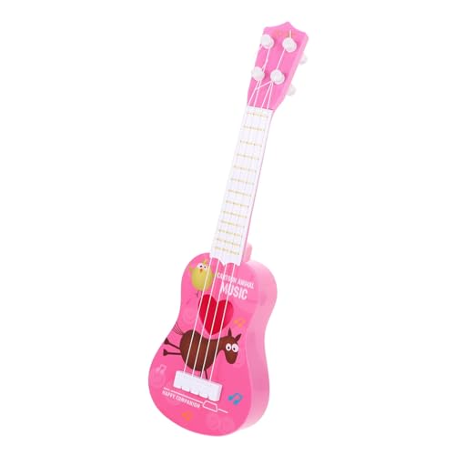 BESTonZON Kindergitarre Frühes Lernen Ukulele Spielzeug Anfängergitarre Mini Gitarre Spielzeug Mini Musikspielzeug Musikinstrument Modell Mini Ukulele Gitarrenmodell von BESTonZON