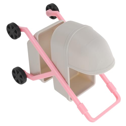 BESTonZON Kinderwagen Kinderwagen Kleiner Modell Babydoll Buggy Hochsimulation Kinderspielzeug Hellgrau von BESTonZON