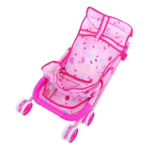 BESTonZON Kinderwagen Mädchenpuppenhaus Einkaufswagenspielzeug für Kleinkinder Körbe puppenbuggy Puppen Wagen Kindertrolley spielzeuge Puppenwagen Modell Möbel für Puppenwagen Plastik Rosa BESTonZON Kinderwagen Mädchenpuppenhaus Einkaufswagenspielzeug für Kleinkinder Körbe puppenbuggy Puppen Wagen Kindertrolley spielzeuge Puppenwagen Modell Möbel für Puppenwagen Plastik Rosa von BESTonZON