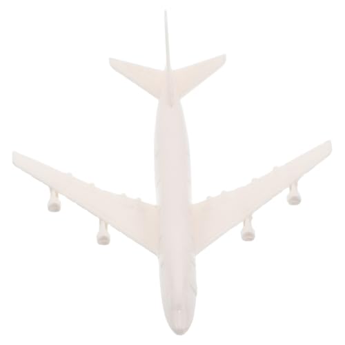 BESTonZON Kleines Flugzeugmodell Modellflugzeug Flughafenmodell Spielzeugflugzeug Plastik Weiß von BESTonZON