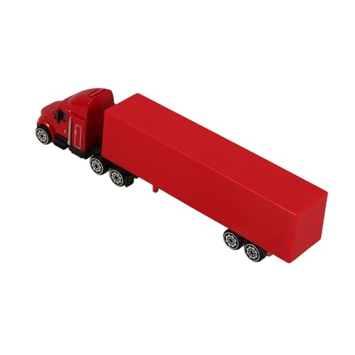 BESTonZON Kleines Rotes Container LKW Modell aus Langlebiger Legierung Detailgetreues Miniatur Spielzeugauto für Schreibtischdekoration als für Sammler und Kompaktes Leichtes Design von BESTonZON