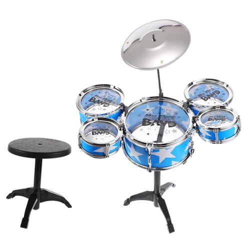 BESTonZON Trommel Kindertrommel-Set Baby-Musik-Set Realistisches Jazz-trommelspielzeug für Jungen und Mädchen Früherziehung Schlagzeug BESTonZON Trommel Kindertrommel-Set Baby-Musik-Set Realistisches Jazz-trommelspielzeug für Jungen und Mädchen Früherziehung Schlagzeug von BESTonZON