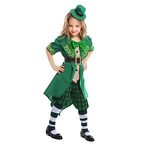 BESTonZON Kobold Kostüm Mädchenkostüm Kostüm für Halloween-Kostüme für Halloween Costume Halloween Kleidung Costume Halloween Kobold Hut Hosenanzug st. Patricks Kostüm Green BESTonZON Kobold Kostüm Mädchenkostüm Kostüm für Halloween-Kostüme für Halloween Costume Halloween Kleidung Costume Halloween Kobold Hut Hosenanzug st. Patricks Kostüm Green von BESTonZON