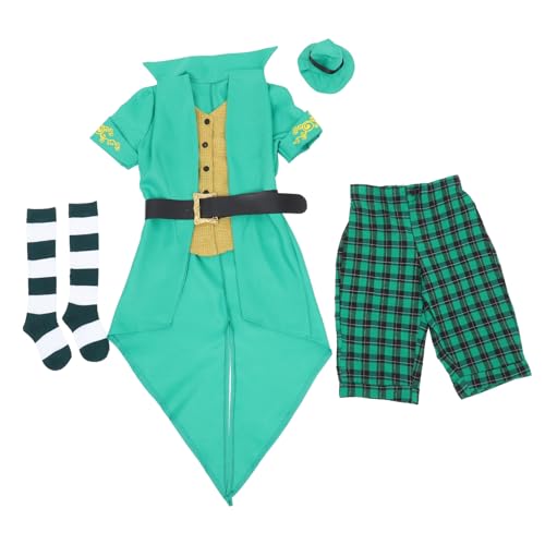 BESTonZON St. Patricks Day Kostüm Für Jungen Und Mädchen Kostüm Halloween Outfit Kleid Größe L BESTonZON St. Patricks Day Kostüm Für Jungen Und Mädchen Kostüm Halloween Outfit Kleid Größe L von BESTonZON