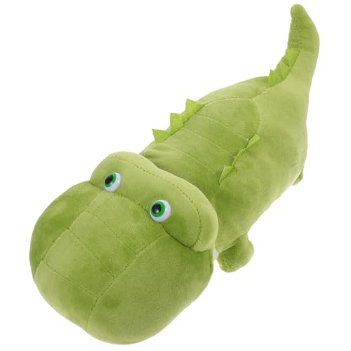 BESTonZON Kopfkissen Kuscheltier Plüschtiere für funnytoys kindergeburtstags mitgebsel Kinderpuppe Krokodil Puppe Krokodil für Kind Krokodil Puppe PP Baumwolle Green von BESTonZON