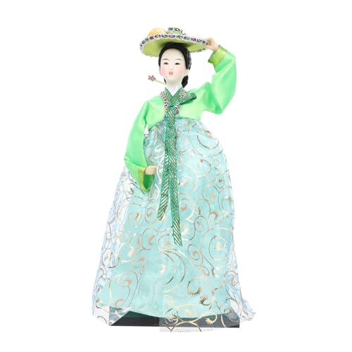 BESTonZON Koreanische Stilpuppe Handgefertigte Hanbok Figurine Dekoratives Sammlerobjekt für Wohnzimmer und Koreanische Kultur Fans Zufällige Farbe Zufällige Farbe von BESTonZON
