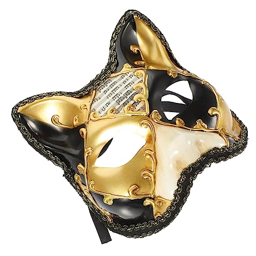 BESTonZON Kostüm Ball Cosplay Maske Leichte Halbseitige Fuchsmaske für Halloween Karneval Maskenball Kreative Partys und Cosplay Events als für Besondere Anlässe von BESTonZON
