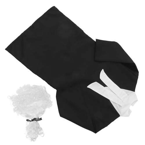 BESTonZON Kostüm Robe mit Perücke Realistische Richter Verkleidung für Halloween Schulaufführungen und Rollenspiele Einfach Anzuziehen Wiederverwendbar Vielseitig für Jungen und Mädchen BESTonZON Kostüm Robe mit Perücke Realistische Richter Verkleidung für Halloween Schulaufführungen und Rollenspiele Einfach Anzuziehen Wiederverwendbar Vielseitig für Jungen und Mädchen von BESTonZON
