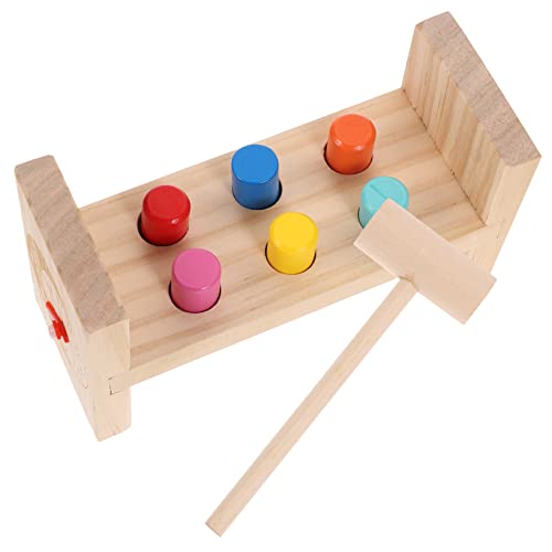 BESTonZON Holzhammer-spielzeugset Frühes Lernen Klopfspiele Uhr Kognitives Spielzeug für Kleinkinder Im Vorschulalter BESTonZON Holzhammer-spielzeugset Frühes Lernen Klopfspiele Uhr Kognitives Spielzeug für Kleinkinder Im Vorschulalter von BESTonZON