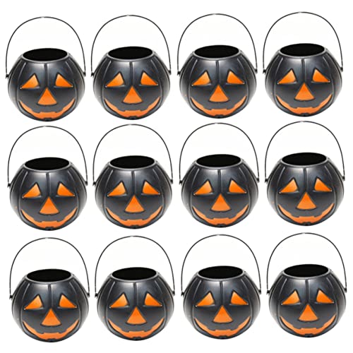 BESTonZON Kürbis Süßigkeiten Eimer Teiliges für Halloween Party Mini Pumpkin Candy Holder für Trick Treat und Kreative Dekoration BESTonZON Kürbis Süßigkeiten Eimer Teiliges für Halloween Party Mini Pumpkin Candy Holder für Trick Treat und Kreative Dekoration von BESTonZON
