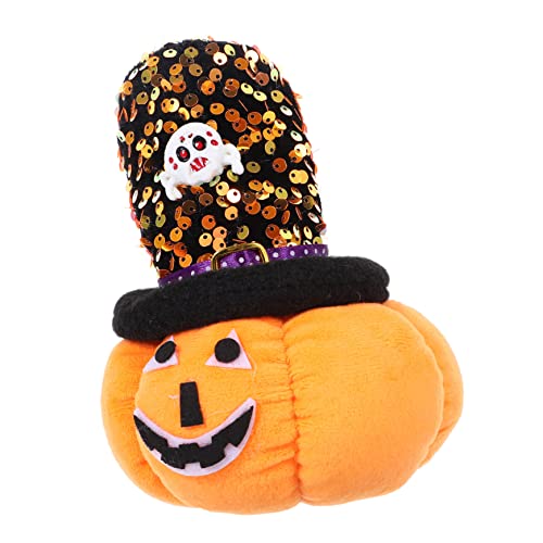 BESTonZON Kürbis Plüschtier Für Halloween Kreative Weiche Stoffpuppe Mit Rundem Hut Dekoration Und Spielzeug Für Niedlicher Begleiter Für Festliche Anlässe von BESTonZON