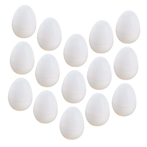 BESTonZON Realistische Gefälschte Eier 30 Stück Weiße Nachahmung Eier Legen Huhn Ostern von BESTonZON