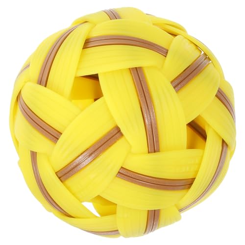 BESTonZON Kunststoffball Vintage Fußballspielzeug Kunststofffußballmodell Kunststoff Gewebter Ball Spielzeug Outdoor Spielzeug Kunststoff Sportspielzeug Fußball Outdoor Fußballspielzeug von BESTonZON
