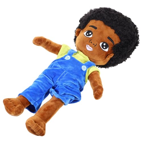 BESTonZON Kuschelige Afrikanische Junge Puppe Plüsch für Dekoration und Beruhigung als für Freunde und Familie von BESTonZON