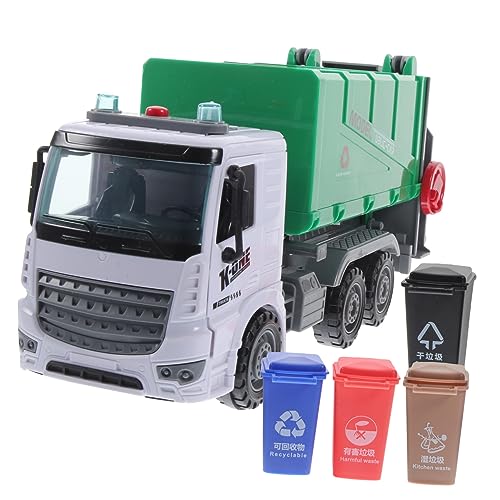 BESTonZON LKW für Müllentsorgung für kinderspielzeug Auto Set Garbage Truck Toy spielzeugautos Müllwagen- für Jungen -Müllwagen Plastik Green BESTonZON LKW für Müllentsorgung für kinderspielzeug Auto Set Garbage Truck Toy spielzeugautos Müllwagen- für Jungen -Müllwagen Plastik Green von BESTonZON