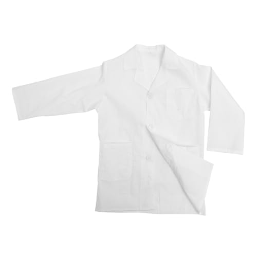 BESTonZON Laborkittel Weißer Langarm Arztmantel für Jungen Mädchen Atmungsaktiver Langlebiger Stepp Fördert Neugier und Wissenschafts Roleplay bei Halloween Karneval BESTonZON Laborkittel Weißer Langarm Arztmantel für Jungen Mädchen Atmungsaktiver Langlebiger Stepp Fördert Neugier und Wissenschafts Roleplay bei Halloween Karneval von BESTonZON