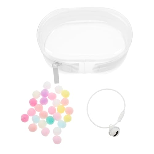 BESTonZON -Lauftasche kindertasche puppentasche Klarsichttasche Mini-Schlüsselanhängertasche PVC-Tasche Taschenanhänger Spielzeugtaschen zur Aufbewahrung winzige Tasche Transparent von BESTonZON