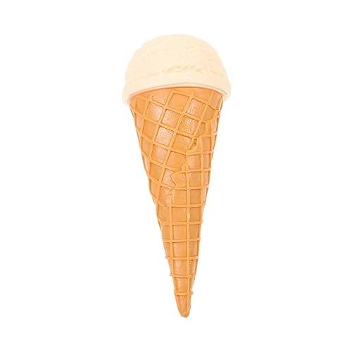 BESTonZON Lebensechtes PVC Eiscreme Modell Eistüte Simulation Deko Requisit Fotografie Prop für Laden Schaufenster Party Display Vanille Eiskugel von BESTonZON