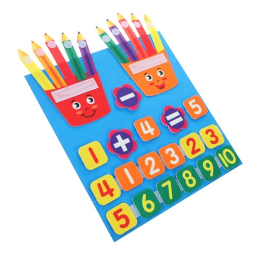 BESTonZON Lehrhilfe Kinder zählen Spielzeug Mathematische Manipulationen Zahlen Lernen Hand Spielzeug Kleinkind Bleistift Kinderspielzeug Kinder digitales Spielzeug Vorschulbedarf Puzzle von BESTonZON