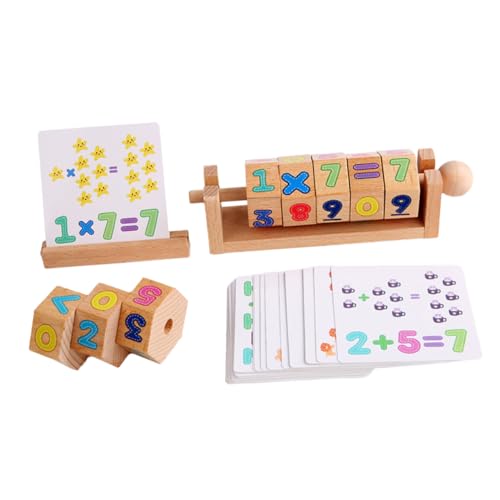 BESTonZON Frühe Entwicklung Mathematischer Fähigkeiten 1 Set Arithmetik-lernspielzeug Aus Holz Intelligenzspielzeug Für Kinder Lernspielzeug Für Kinder von BESTonZON