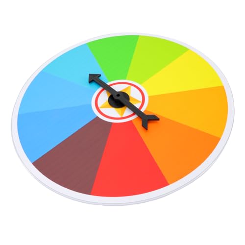 BESTonZON Lotterie Drehteller Drehtische Spielrad Glücksspiel Wandbehang Würfel Roll Doodle Spiel Roulette Für Dreieck Kettenlenkung Zappelspielzeug Schaumstoff Bunt von BESTonZON