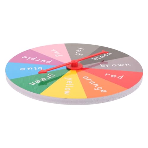 BESTonZON Lotterie-Plattenspieler Spinnrad -Spiel Farbkreis Rad-Spiel-Requisite Spielrad Endless Fun The Race Gewinnspiel orgien Match Glücksbrettspiel Glücksspiel-Preisrad PVC von BESTonZON
